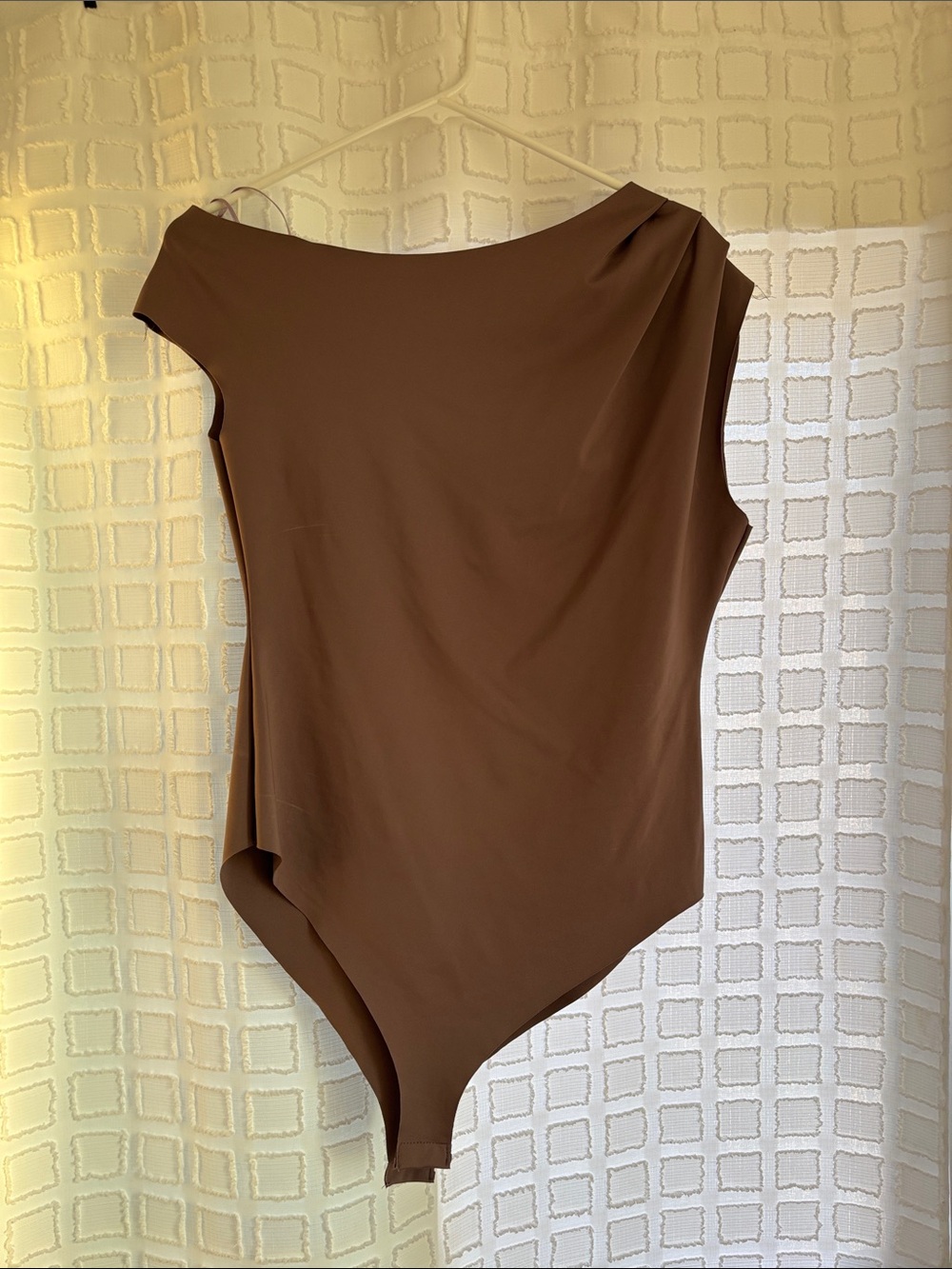 Women's muted purple Asymmetric Bodysuit - Zara
